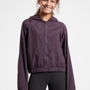 Athleta Girl Purple Hooded Jacket